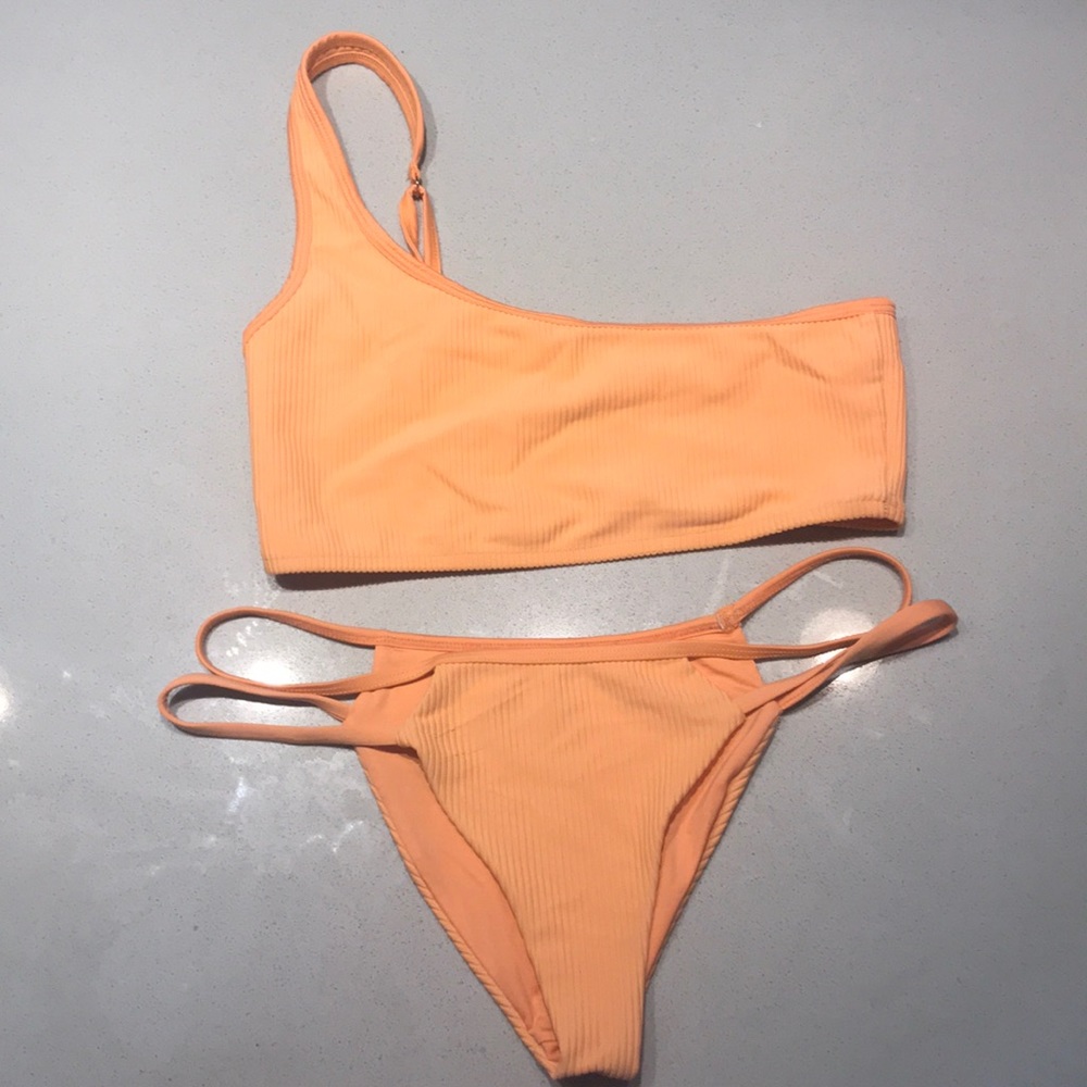 Frankie’s Bikinis coral bikini